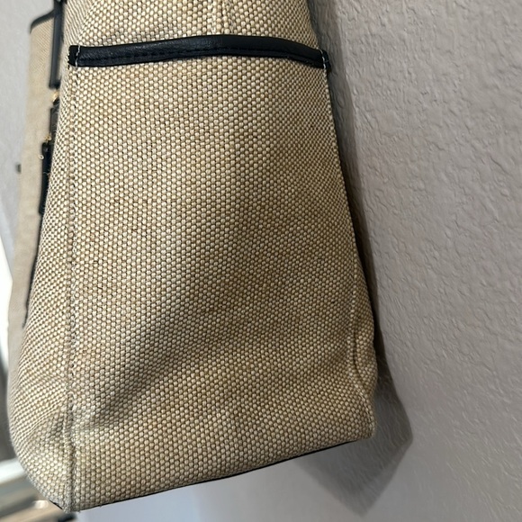 GIGI New York Blue/Tan Canvas Tote - Picture 7 of 7